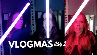 Showing Off My New Lightsaber  Vlogmas Day 2 [upl. by Ettenay]