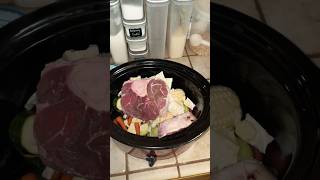 Simple Crockpot Beef Shank Stew cookingshorts easyrecipe food shortvideo [upl. by Salome]