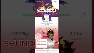 Shiny GMAX Charizard in POKEMON GO charizard pokemongo gmax capcut gigantamax [upl. by Atteval172]