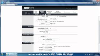 TOTOLINK ADSL Router amp ADSLModem Router ND300 Internet Setting and Wireless Setting [upl. by Arema]