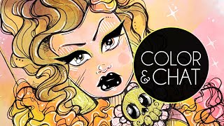 Color amp Chat  Rococo A Go Go Coloring Book [upl. by Nikolas102]