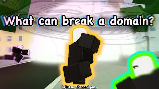 What Can Break a Domain in Jujutsu Shenanigans  Roblox [upl. by Ahseuqram]