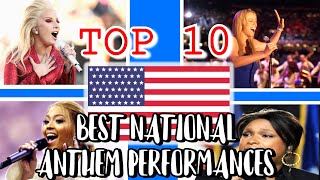 Top 10 Best National Anthem Performances EVER 2020 [upl. by Eirrotal]