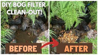 Cleaning Flushing a DIY BOG FILTER [upl. by Tnecnivleahcim515]