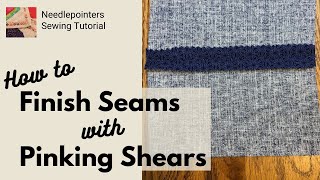 Pinked Seams How to Easily Finish Seams with Pinking Shears [upl. by Onibas]