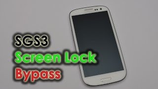 Galaxy S3  Bug Report Screen Lock Bypass [upl. by Weinberg]