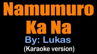 NAMUMURO KA NA Lukas karaoke version [upl. by Aldis]