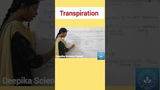 Transpiration class10science deepikasciencecorner transpiration science biology stomata leaf [upl. by Eimat]