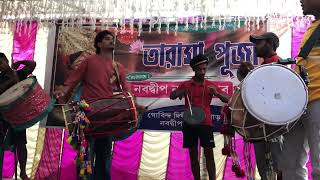 NABADWIP RASH 2024 TARA MA DHOL TASHA PLAYED AN AWESOME PERFORMANCE NABARATNA CLUB🔥﻿🔥🔥bhangra [upl. by Namie942]