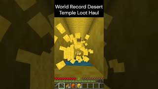 World Record Desert Temple Loot Haul minecraft memes minecraftmemes gaming minecraftfree music [upl. by Lorimer]