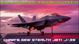 China Unveiled J35  A New Rival to F35  J35 vs F35  Facts 360 [upl. by Ellerd]