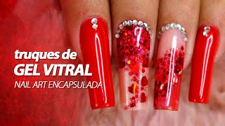 UNHAS DECORADAS COM GEL VITRAL [upl. by Madaras]