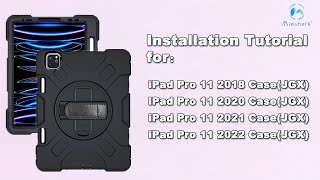 How to install Miesherk iPad Pro 11 Case JGX series [upl. by Odnomar357]