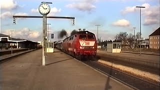 DB Br 218 Locomotives  OctoberNovember 1996 [upl. by Ainevul]