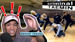 THE REASON WHY TAEMIN IS SO GOOD 😱  Dance Analysis TAEMIN  CRIMINAL Dance Practice [upl. by Lunneta]