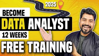 Data Analyst Roadmap 2025 with All Free resources and 12 Week Study Plan 🚀🚀 [upl. by Stinky]