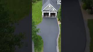 Driveway Sealcoating sealcoating satisfying [upl. by Nauquf291]