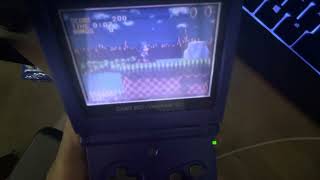 Cartridge tilting  Sonic GBA the terrible genesis ripoff [upl. by Ennovoj522]