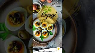 Keto Boiled Egg with Olive Tapenade 🥚  Quick amp Easy Keto Snack boiledeggs keto mediterranean [upl. by Castro]