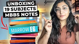 Unboxing Marrow E6 Notes 19 subjects NEXT preparation l Ishita khurana [upl. by Aniaj10]