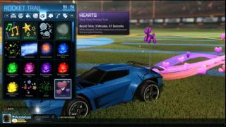 Rocket League Very Rare Hearts Rocket Trail [upl. by Ztnahc]