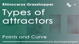 Types of attractors \ Points and Curve \ Grasshopper [upl. by Berke]