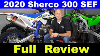 Best 4 Stroke Yet 2020 Sherco 300 SEF Factory Full Review  Dirt Bike [upl. by Marion]