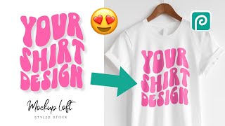 How to Make a Realistic Tshirt Mockup in 5 Minutes with Photopea White Tshirt Photopea Tutorial [upl. by Candie585]