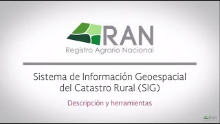 Servicios Públicos de Información del RAN SIG Descripción y Herramientas [upl. by Ressay147]