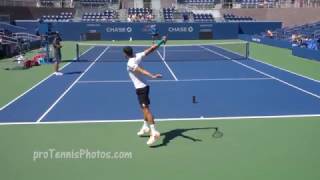 Grigor Dimitrov 2016 US Open practice 4K [upl. by Raddi]