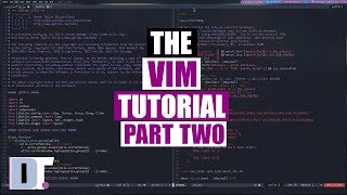 The Vim Tutorial  Part Two  More Commands [upl. by Ahsielat]