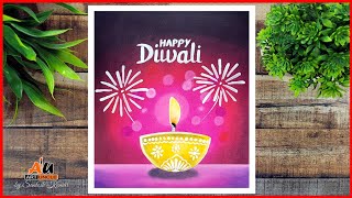 Diwali Drawing  Diwali Drawing Easy  Happy Diwali Drawing  Diwali Festival Drawing  Diya Drawing [upl. by Heriberto]