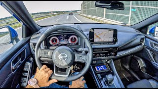 NEW Nissan Qashqai 2022 13 DIGT MHEV 158HP 0100 POV Test Drive 1320 Joe Black [upl. by Edrahs]