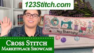 123Stitchcom  Cross Stitch Showcase for Needlework Marketplace 2024 on FlossTube [upl. by Kathlene]