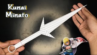 How to make a Paper Kunai MINATO  Origami  paper craft  Kunai Knife  ashraful crafts [upl. by Auburta829]