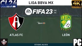 ATLAS VS LEON  LIGA MX FIFA 23 [upl. by Ebeneser578]