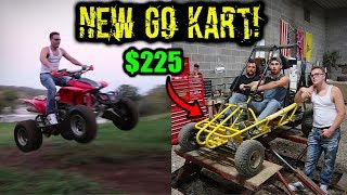 First Time on a TRX450R amp Bought a Sick Go Kart [upl. by Hepzi]