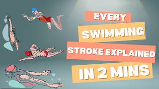 Every Swimming Stroke Explained in 2 Minutes [upl. by Nyvets]