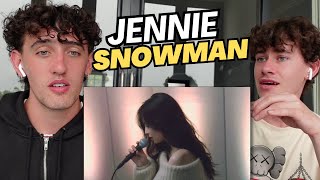 South Africans React To JENNIE  눈 Snow  Snowman Cover [upl. by Luce108]