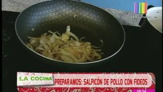 La Cocina Al Día SCZ Preparamos salpicón de pollo con fideos [upl. by Airdnaz974]