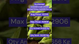 Small Cardamom Auction Price  Kerala  Tamil Nadu  10072024 cardamomauctionlive cardamom [upl. by Vanzant123]