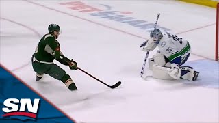 Joel Eriksson Ek Dekes Out Thatcher Demko On Breakaway To Score GameWinner In OT [upl. by Debbra]