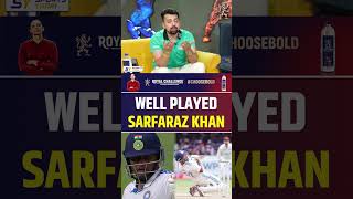 WELL PLAYED SARFARAZ KHAN 🫡 sarfarazkhan indvsnz viratkohli [upl. by Esidnak]