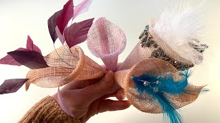 HOW TO MAKE A SINAMAY LILY  Easy Lily Flower Tutorial For Fascinators  Didsbury Art Studio [upl. by Ahsinet]