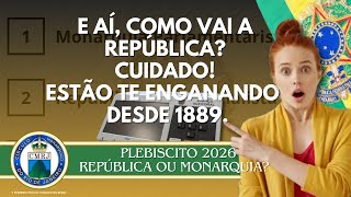 Plebiscito para a RESTAURAÇÃO DA MONARQUIA em 2026  Entenda [upl. by Nerag]