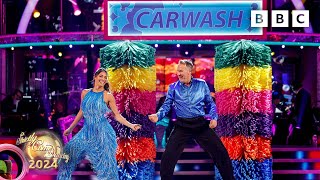 Paul Merson and Karen Hauer Samba to Car Wash by Rose Royce ✨ BBC Strictly 2024 [upl. by Aneed]