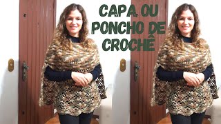 Capa ou Poncho de Crochê [upl. by Michaele]