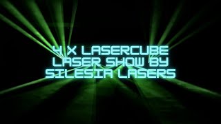 4 x LaserCube Laser Show by Silesia Lasers [upl. by Balbur]