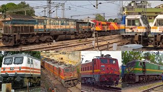 20 Train Back to Back  Lucknow NR  Dual Loco WDG4WDG4G  WAG9  WAP4  WAP5  WAP7  WAG5 [upl. by Eninahpets]