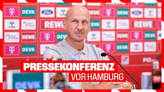 LIVE Pressekonferenz vor Hamburg  1 FC Köln [upl. by Irrac]